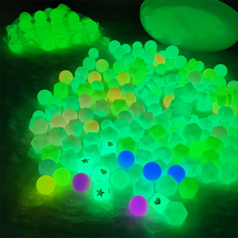 Cuentas luminosas de silicona de 50 piezas al por mayor